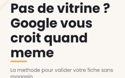 Vidéo de vérification Google Business sans local : le guide pour artisans